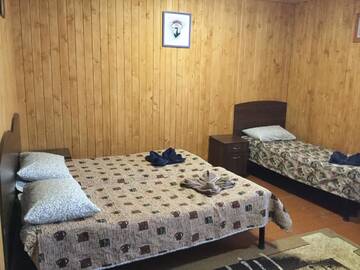 Фото номера Четырехместный номер с общей ванной комнатой Отель Hotel Fortetsya г. Славское 4